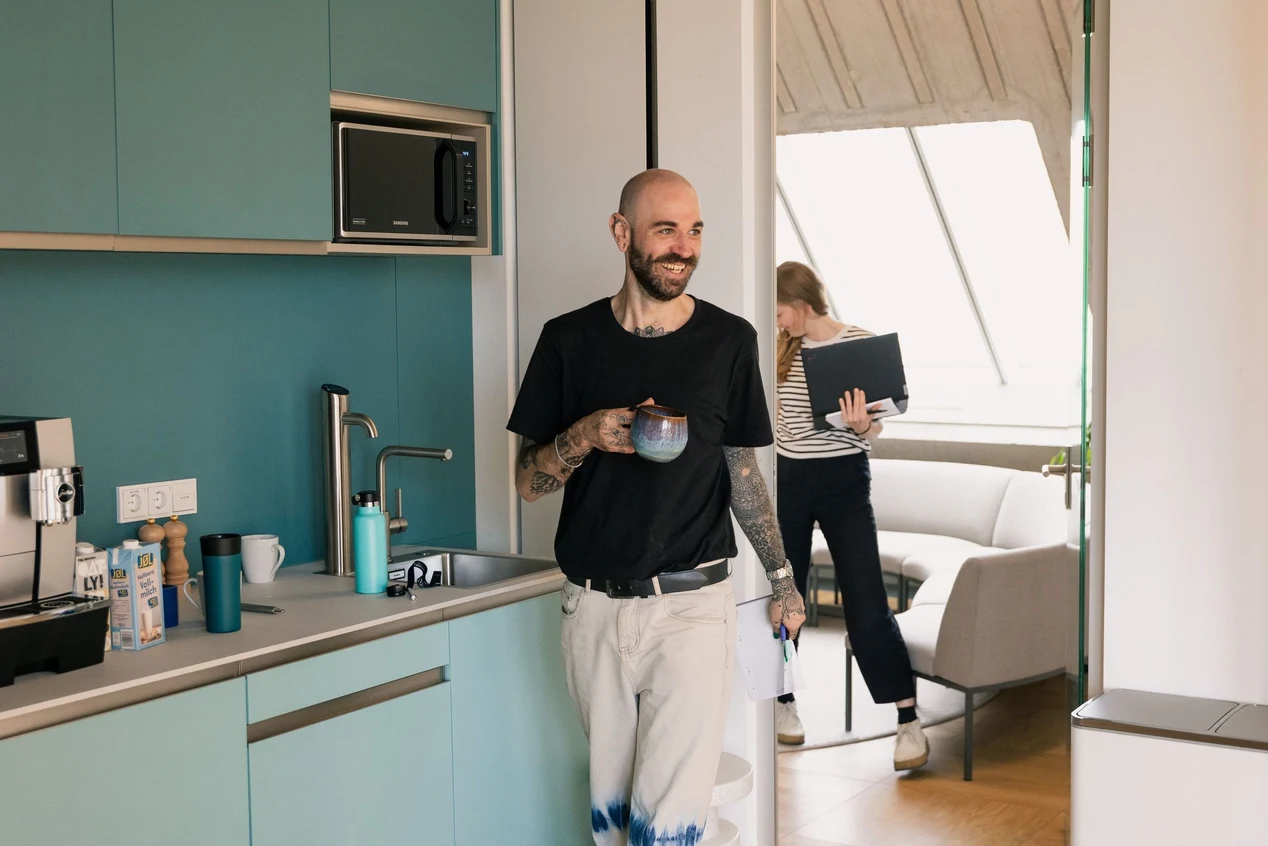 Kaffeepause im Büro